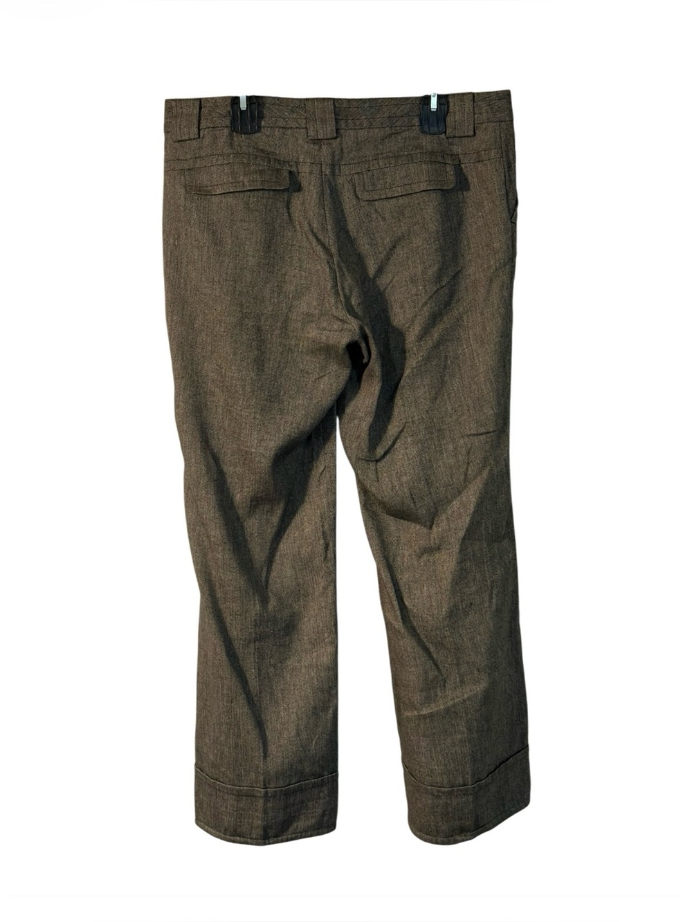 Banana Republic Linen Cotton Wide Leg Pants Size 14 Cropped Trouser - Picture 3 of 3